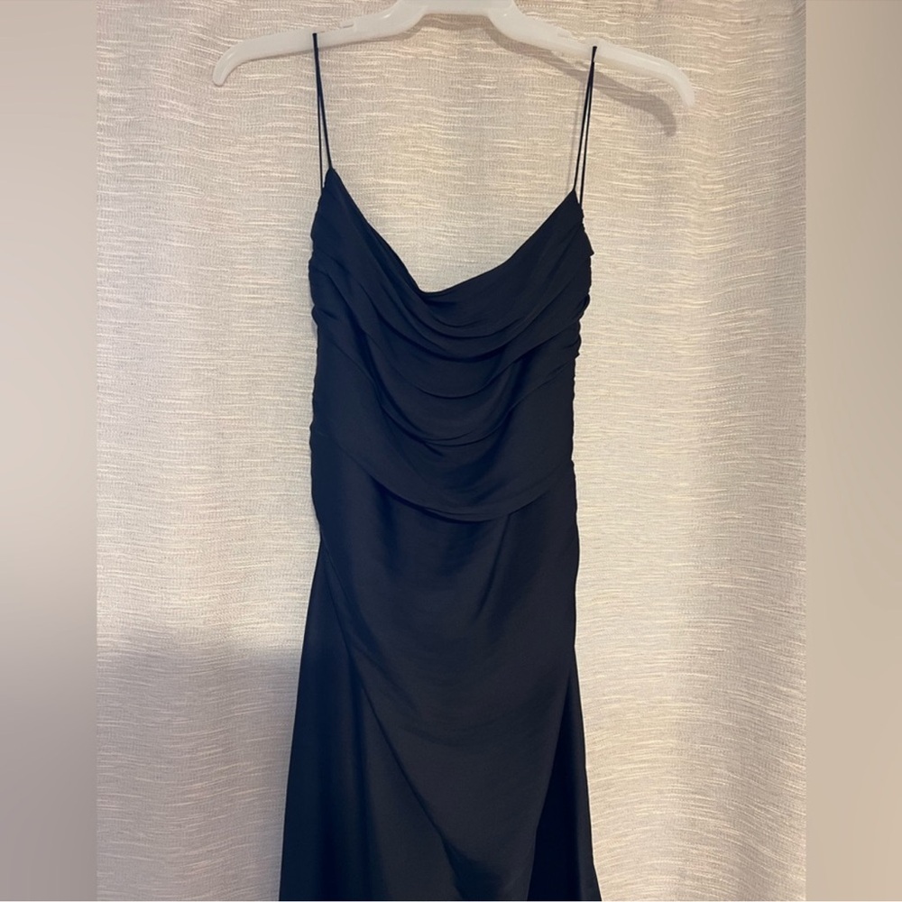 Never Worn ZARA Black Satin Dress